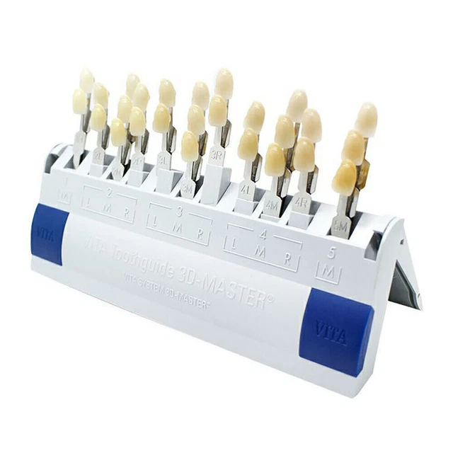 1 Set Dental VITA Toothguide 3D Master Shade Guide with Bleached 29 Colors Resin