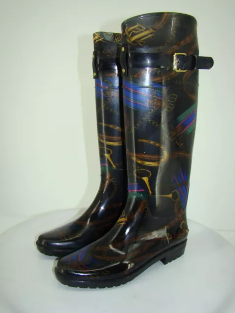 Ralph Lauren Rossalyn Ii Womens Tall Rain Boots New Size 7B    C134