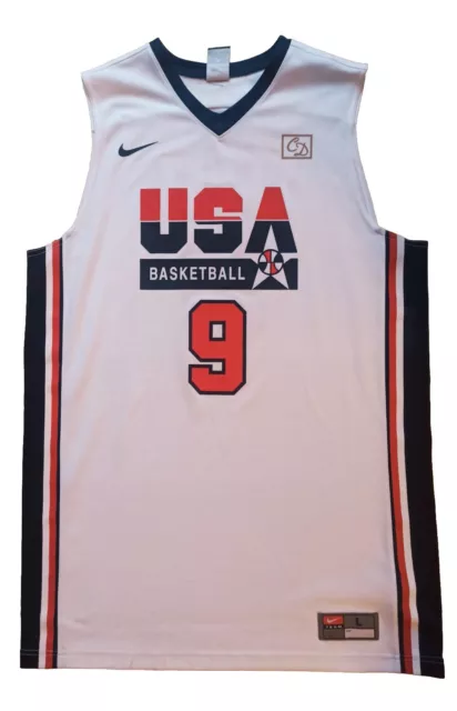 MAGLIA MICHAEL JORDAN Nike Dream Team USA 1992 Throwback Olympics bianca L EUR 99 99 PicClick IT