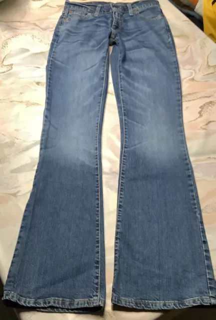 Levis, Bootcut Jeans, 529-89, Blau, Vintage Jeans, W27 L34