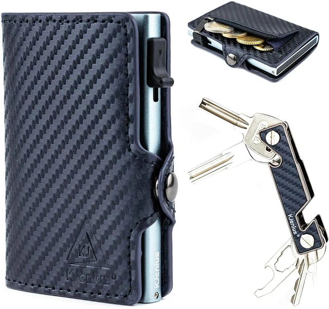 MYCARBON Porte Carte de Crédit Portefeuille Porte Monnaie en Cuir