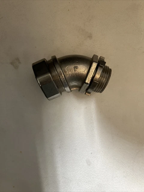Calbrite 1” SS 45° Liquid Tight Connector