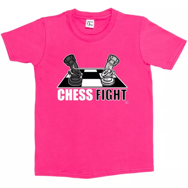 1Tee Kids Girls Chess Fight Tug Of War T-Shirt