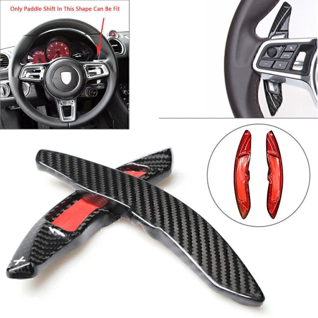Paddle cambio volante fibra di carbonio aggiuntivo per Porsche Macan Cayenne 718