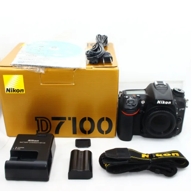 "Near Mint w/BOX"  Nikon D7100 24.1 MP Digital SLR Camera Body #9028
