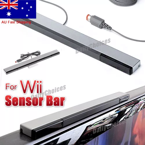 Infrared Ray Wireless Sensor Bar for Nintendo Wii / Wii U / Wii Mini Console AU