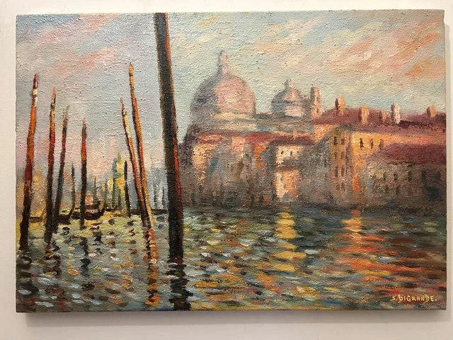 olio su tela cm 35x50 firmato Di Grande +certificato