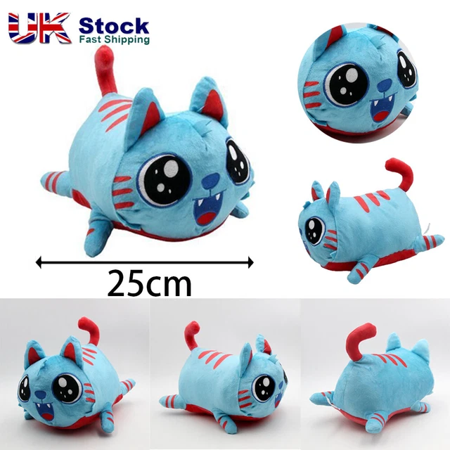 CUTE GAME GRAVYCATMAN Plush Toy Blue Cat Soft Stuffed Doll Gifts For
