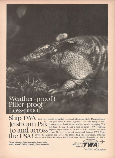 Twa Trans World Airlines 1963 Advertising Vintage Jetstream Pak
