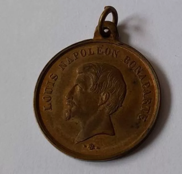 Frankreich Louis Napoleon Bronze-Medaille 1852 guter Zustand ca. 4,1 g