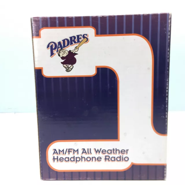 San Diego Padres AM/FM Blue All Weather Headphone Radio 600 KOGO News Radio