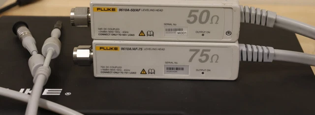Fluke 9610A/9640A RF Calibrator Output Head Set 50-Ohm and 75-Ohm 10Hz-4GHz READ