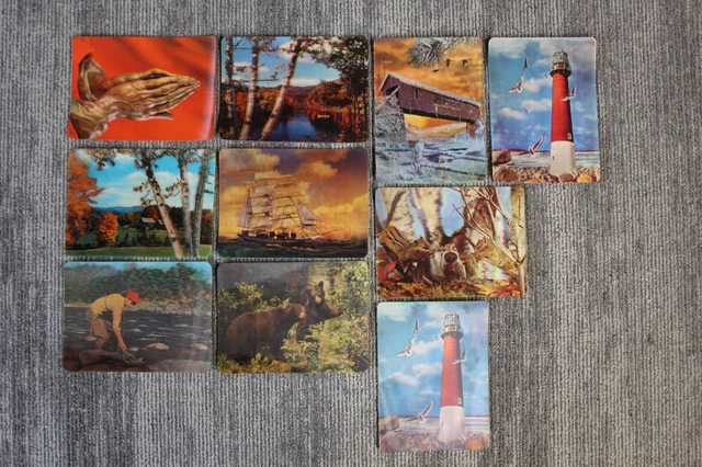 Vintage 3D Collectors Series Post Cards Lenticular 3-D Pictures