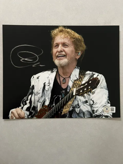 Jon Anderson autographed signed 8x10 photo Beckett BAS COA Music Rock Singer Yes