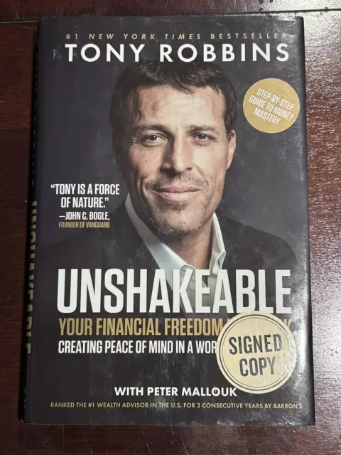 SIGNED Unshakeable Anthony Tony Robbins Autographed First Edition 1st Print Book