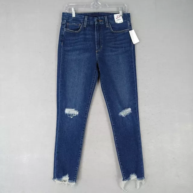 Joes Jeans Hi (rise) Honey Jeans Womens 30 Blue Distressed Skinny Curvy Crop NWT