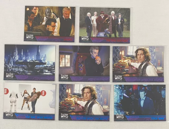 2016 Topps Doctor Who Timeless FOIL Parallel Card Lot RED/25 PURPLE /50 BLUE/99