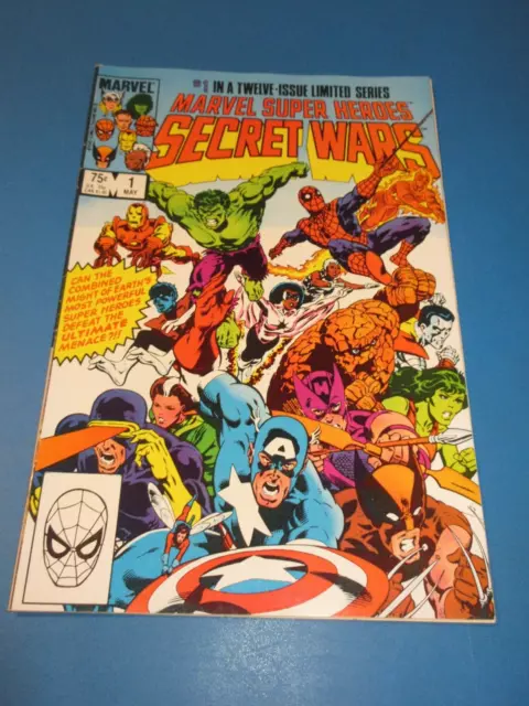 Marvel Super-Heroes Secret Wars #1 Edad de Bronce 1a Beyonder Key Fina + Belleza Wow