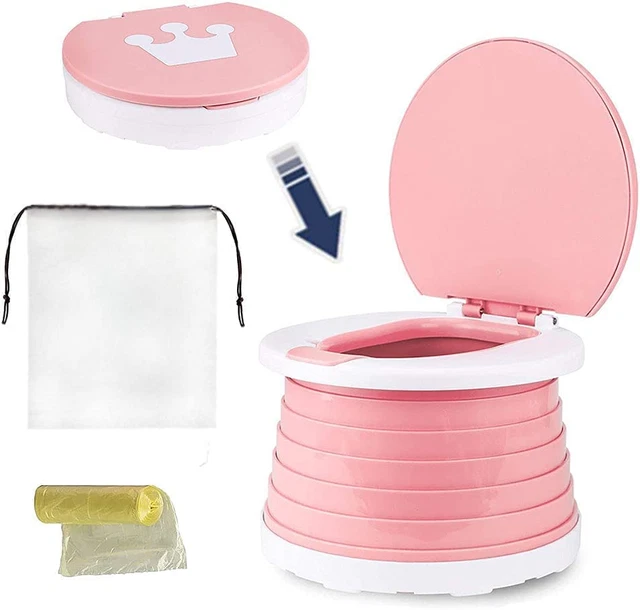 Pieghevole WC per Bambini,Vaso Pieghevole Da Viaggio,Sedile Portatile per Vasett
