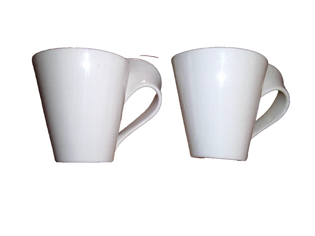 Villeroy & Boch New Wave Solid White 2 Mug/Cup Made in Germany | No signs of use