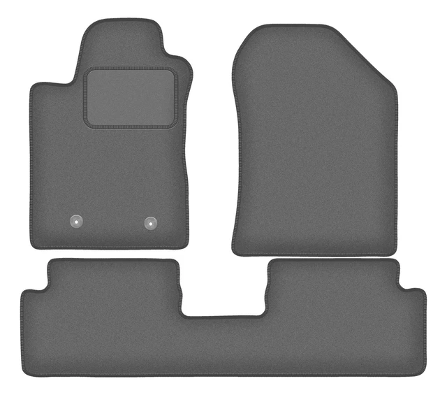 Tapis De Sol Velours Noir Pour Toyota Corolla Verso II (2004-2009) - Set 4 Pièces - Neuf