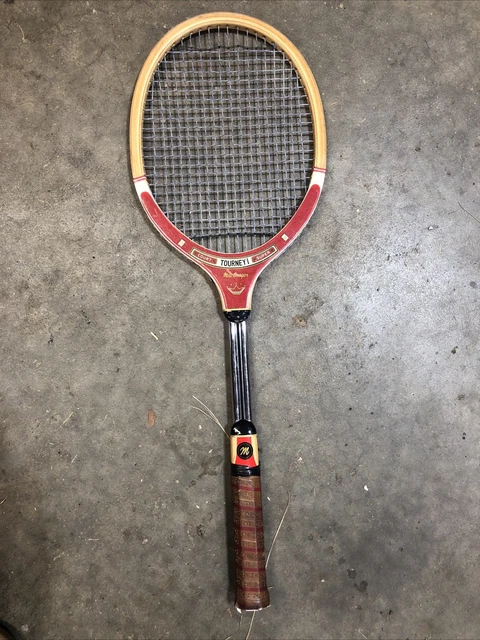 Tennis, raquette de tennis en bois MacGregor, modèle Winton