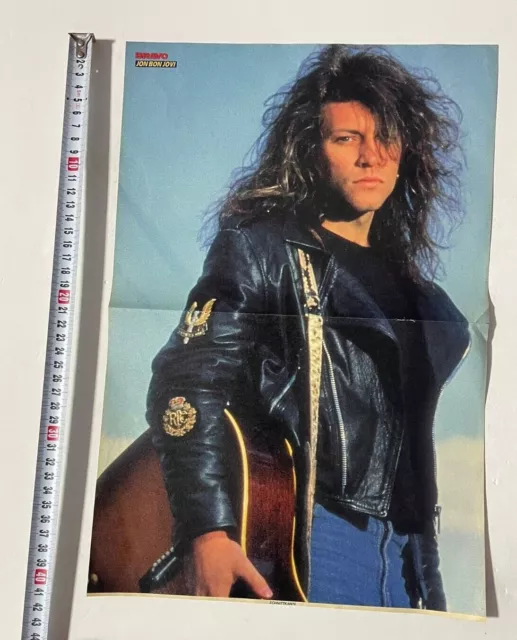 Jon Bon Jovi \ Girl of The Month A3  Poster,Vintage Bravo German Magazine, 1990s 3