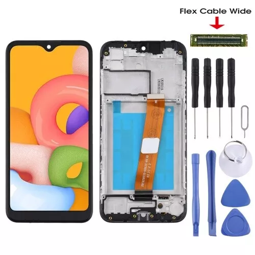 Écran Samsung Galaxy A01 Écran LCD + Tactile préassemblés sur CHÂSSIS + Outils