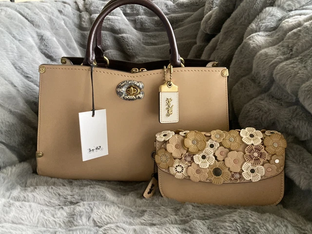 Dakotah satchel with colorblock snakeskin detail sale