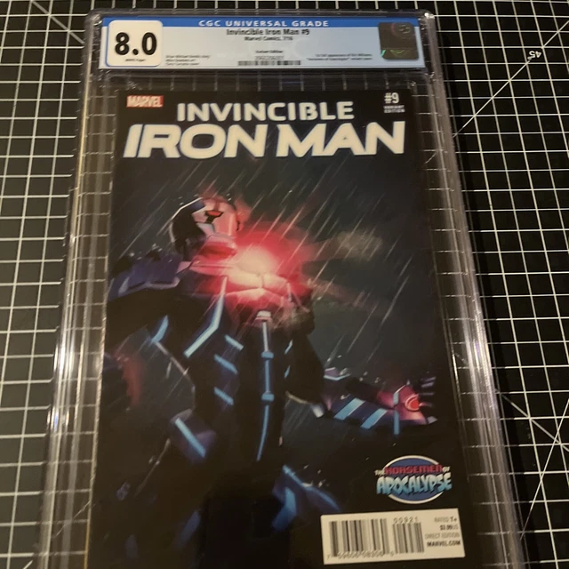 🔥🔑Invincible Iron Man 9 CGC 8.0 Turcotte Variant 1st App Riri🔥🔑 6