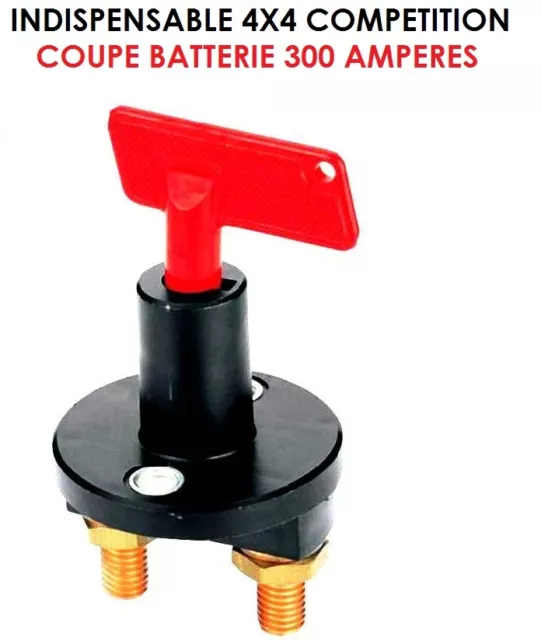 Cosse Batterie Bornes de Batterie Connecteurs de Batterie, Coupe Batterie  pour Bateau/Camion/Voiture/Van, Rouge