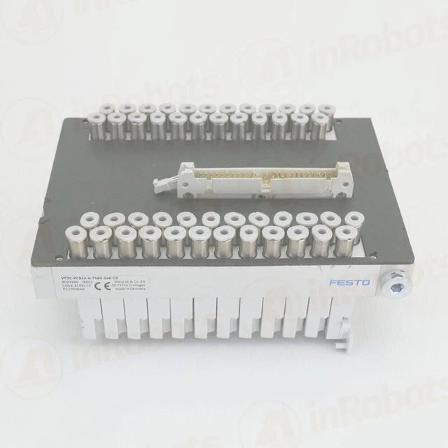 1PC Used FESTO 24-SLOTS MANF SOLENOID VLV, 8093940 VTOC-RCB50-H-T18U-24K-CS