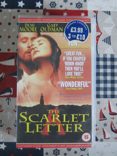 THE SCARLET LETTER Film Starring Demi Moore Vhs Video Tape Uk Pal ...