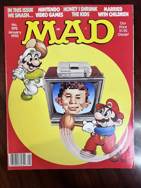 MAD Magazine #292 Jan 1990 Super Mario Bros. Nintendo Guide to New Computer Game