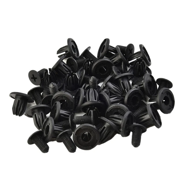 Heavy Duty 10mm Hole Car Rivet Clips 50pcs Retainer Fender Door Trim Fastener