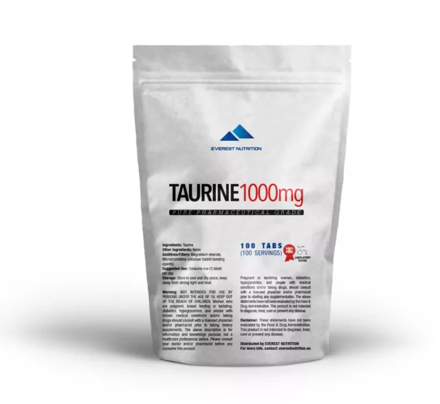 TAURINA TABLETAS 1000mg MEJOR CALIDAD ENTREGA RÁPIDA