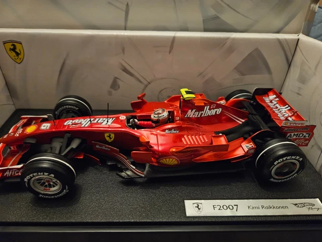 Ferrari F1 F2007 #6 Kimi Räikkönen 2007 - Modèle 1:24 Edicola Avec Vitrine - Neuf