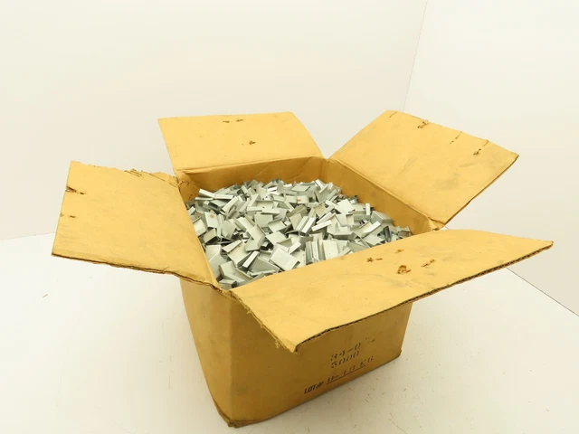 34-0 Metal Strapping Seal Clips Open Type 3/4" x 1-1/4" Lot of 5000