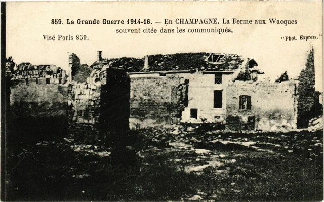 CPA AK Militaire En CHAMPAGNE - La Ferme aux Wacques (362556)