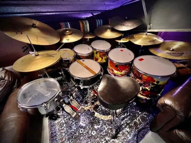 Yamaha Nouveau stage custom drum kit Custom Painted