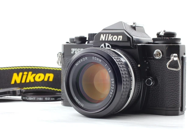 [NEAR MINT w/ Strap] Nikon FM3A Black 35mm Film Camera Body Ai 50mm F1.4 JAPAN