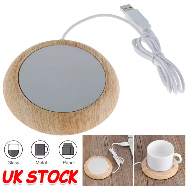 Electric USB Cup Warmer Heating Pad Coaster Tea Coffee Mug Heater Mat For Home
