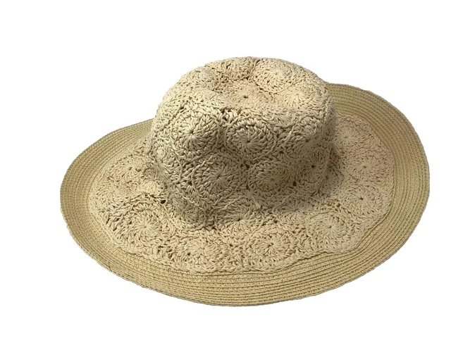 ITALIAN HAT DANIELE MEUCCI Natural Straw Blue Black Pom Pom  display picture 3