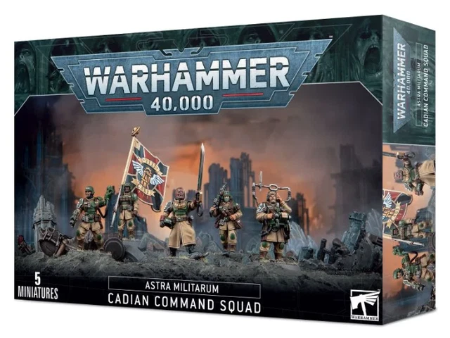 Cadian Command Squad – Masters Of The Vox – Astra Militarum Warhammer 40K (Sprue, Non Assemblato) - Foto 3
