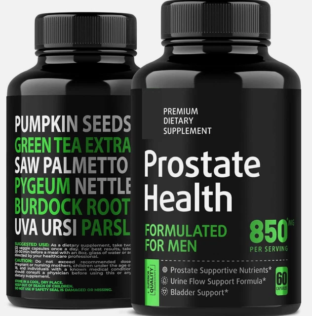 PROSTATE FOR MEN Health Supplement DHT Blocke Urinary Tract Support 60 ...