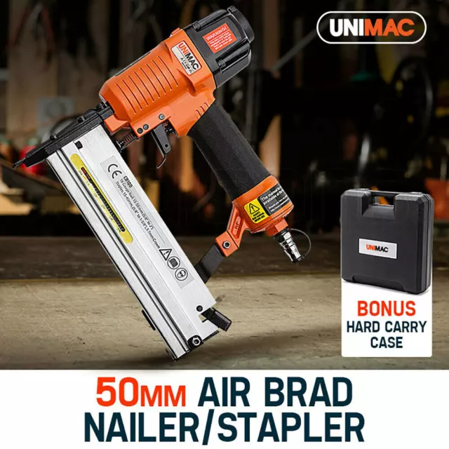 UNIMAC 2in1 Air Brad + Staple Finishing Nail Gun Pneumatic