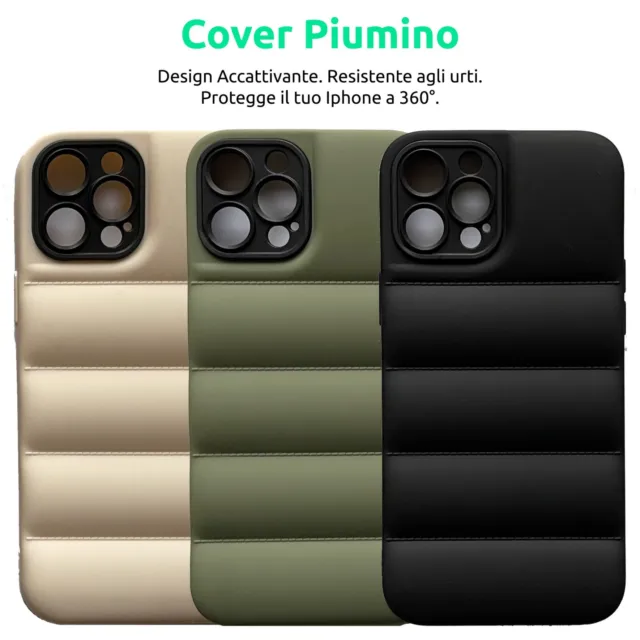 Cover Custodia Piumino Stile North Face Apple IPhone X XR XS 12 13 14 Pro Max