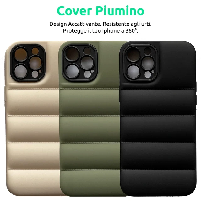 Cover Custodia Piumino Stile North Face Apple IPhone X XR XS 12 13 14 Pro Max