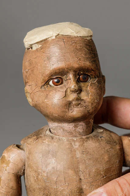 Rare Poupée Ancienne Tête Bois - À Restaurer (Jumeau ? SFBJ ? Bru ?)