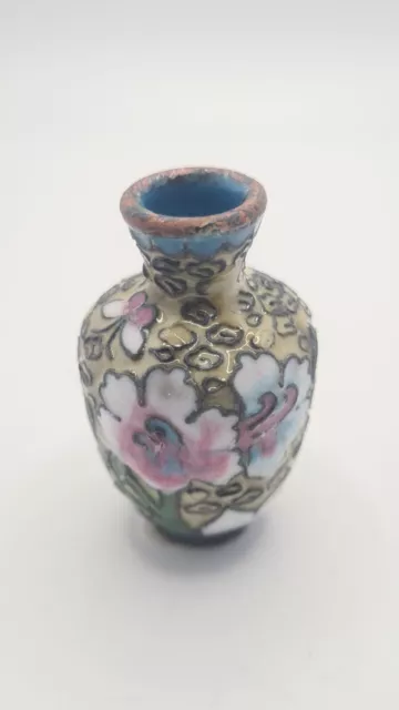 China Cloisonne Vase  Deko Handarbeit bunte Ornamente AA-30-4 3,5*5,5cm